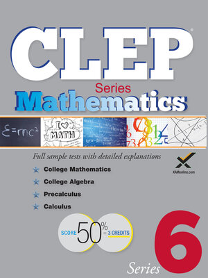 cover image of CLEP Mathematics Series 2017